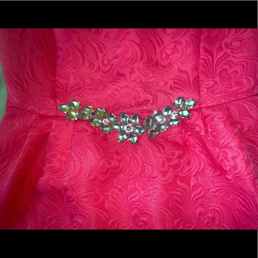 Hot pink casual wear pageant dress. M but fits S - Picture 3 of 5